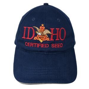 Idaho Certified Seed Baseball Cap Blue One Size Adjustable Embroidered zkapz